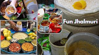 Delicious Tasting Jhalmuri | Famous Street Food In India Bangladesh Pakistan | How To Make Jhalmuri