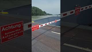 #fähre fahren in  Leimersheim  bei Hochwasser Teil 2 #rhein #schiffe