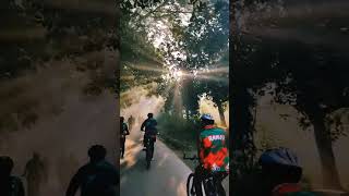 শীতের সকালের সৌন্দর্য! ❤️🚲 #wintermorning #cycling