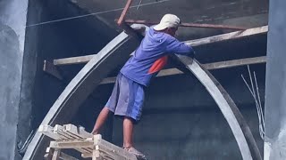 Cara memasang plengkung imaman masjid