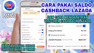 Cara Pakai Saldo Cashback Lazada Dan Mendapatkan Voucher Cashback Lazada