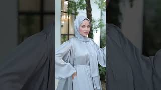 krinkıl İpek Saten 3'lü abaya Takım 1453 Abaya