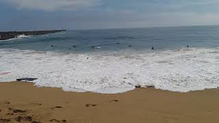 New Port Beach paddle surfing