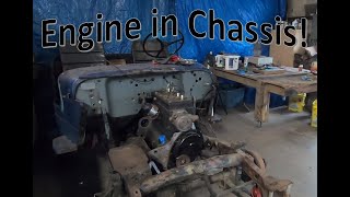 Engine in chassis