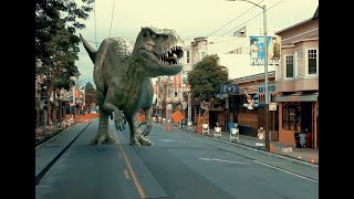 Jurassic Lockdown, Dinosaur T Rex walking