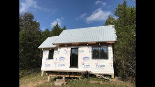 Installing Doors and Windows at the Off Grid Cabin | Marvin Wood Ultrex