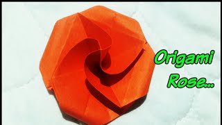 Origami Rose | Easy Paper Craft | Easy Origami Rose Tutorial.