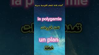 تعلم الفرنسية... كلمات هامة لتتعلم الفرنسية بسرعة #تعلم #french #apprendrelefrancais #shorts