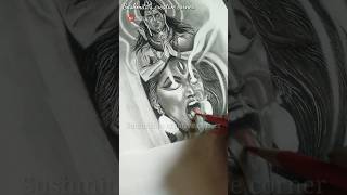 drawing Shiv Mahakali 😍 #drawing #art #shiv #mahakali #ytshorts #shorts #shortsfeed #sketch #like