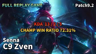 BOTTOM Senna VS Vayne Replay S9 / 바텀 세나 VS 베인 관전 시즌9 - 13/2/5 Patch 9.24 KR