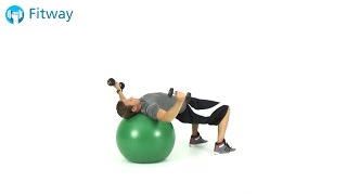 How To Do: Stability Ball Fly - Dumbbell Flat | Chest Workout Exercise