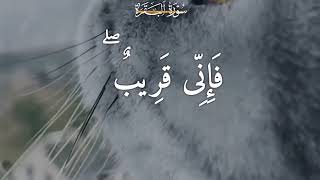 وَإِذَا سَأَلَكَ عِبَادِى عَنِّى فَإِنِّى قَرِيبٌ ۖ ..القارئ عبدالباسط عبدالصمد..