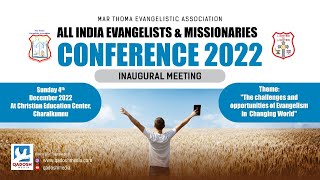 INAUGURAL MEETING | ALL INDIA EVANGELISTS & MISSIONARIES CONFERENCE 2022 | MTEA | 04.12.2022@6.30PM