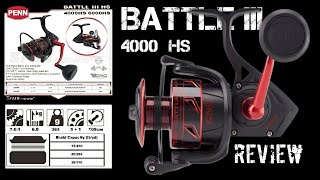 Reel PENN Battle 3 HS ukuran 4000 gear ratio 7.0:1 review