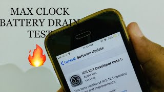 iOS 12.1 Beta 5 Battery Test iPhone SE