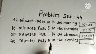 Problem set 44 std 5 Measuring Time