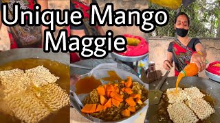 Cheesy Spicy Mango Maggi | How To Make | Butter Maggie | Maggi noodles Indian Street Food#streetfood