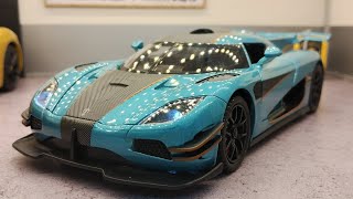 R$229,00 Miniatura Carro Koenigsegg 1/24 - Detalhes Autênticos, Luzes LED e