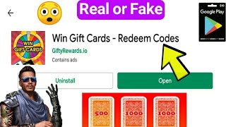 Win Gift Cards - Redeem Codes Real or Fake | Gifty - Free Gift Cards