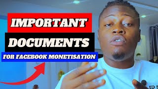 5 Essential Documents For Facebook Monetisation #documents #monetization #payouts  #setup #