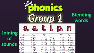 jolly phonics group 1 blending | phonics | Joining of sounds.  what is phonics