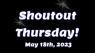 Shoutout Thursday - May 18th, 2023 - #locksport