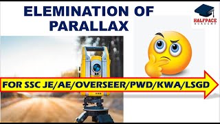 #SURVEYING #ELEMINATION OF #PARELLAX