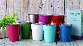 Colorful PoPo Kids Tumbler, Toddler Smoothie Cups