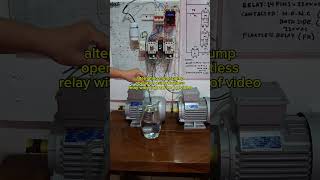 Alternating motor pump operation using floatless relay #bernaztvvlog