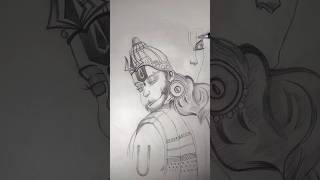 Shree Ram Portrait Drawing | Ram Navmi Special #shorts #shortsfeed #trending #art #viral #drawing 🔥✨