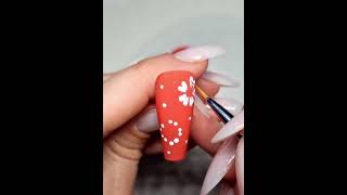 Beautiful flowers nail art