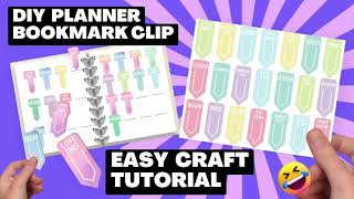 Creative Planner Bookmark Clip DIY, Cricut Bookmark, Handmade Planner Clip, DIY Planner Accessories