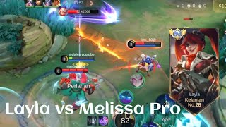 LAYLA VS MELISSA❗BUILD ONE SHOT ENEMY DELETE! CRAZY GAMEPLAY | build top 1 global Layla