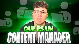 ¿Qué es un Content Manager? en ESPAÑOL 2024 | Gana +1000 Dolares/mes