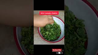 Tasty mint tomato chatni recipe by Kitchen with Sana #recipe #mint Chaatni#spicy