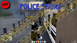 GTA 5 RP Strike In PD | DEATH ANGELS STRIKE INFRONT OF PD | GTA 5 POLICE STRIKE | RIOT ROLEPLAY