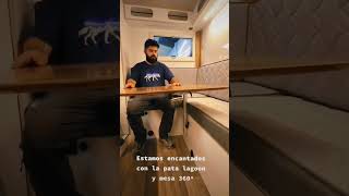 Mesa Lagun para ganar flexibilidad en el comedor de nuestra camper