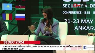 SEDEC 2024 | TÜRKİYE KALKINMA FONU KIDEMLİ BAŞKAN YARDIMCISI MERVE YAŞAROĞLU KONFERANS KONUŞMASI