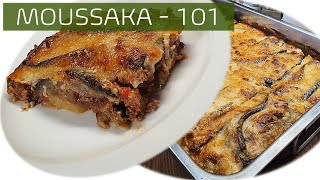 TRADITIONAL MOUSSAKA RECIPE WITH EGGPLANTS (AUBERGINES) AND POTATOES