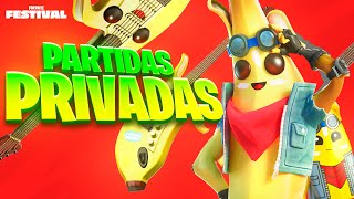 PARTIDAS PRIVADAS FORTNITE en directo AHORA (BATALLAS DE OUTFIT) jugando en vivo con premios