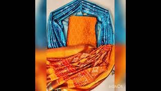 Pure Handloom Pochampally Ikkat Sico Top and Dupatta@stunningwear7951