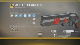 ACE OF SPADES CATALYST + GOD ROLL BELOVED GAMEPLAY