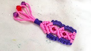 Beautiful ❤️Macrame Keyring🗝️// How To Make Make Macrame Keyring