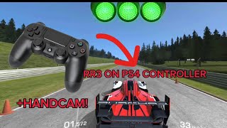 PLAYING REAL RACING 3 WITH A PS4 CONTROLLER + HANDCAM!