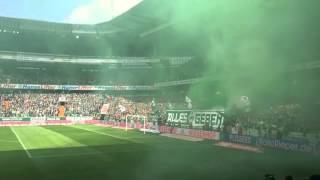 Werder Pyroshow vs. Wolfsburg (Werder Bremen - VfL Wolfsburg 16.04.16)