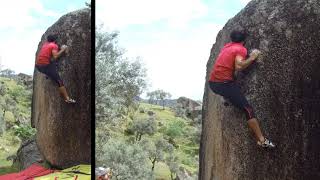 Kabak 6b Tırmanıcı:Erman Aydın  Bafa Gölü Bouldering Kısa Kaya Tırmanışı Kapıkırı Köyü Rock Climbing