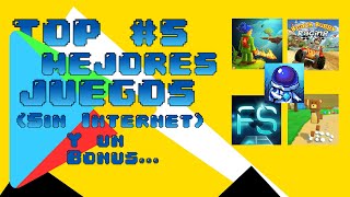 Los MEJORES JUEGOS De La Play Store (Sin INTERNET)