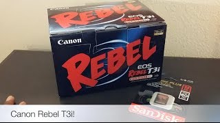 Unboxing of the Canon Rebel T3i (EOS 600D) DSLR