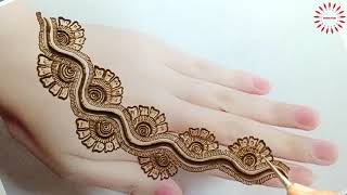 Easy mehndi tricks || Easy mehndi design for back hands #mehnditricks