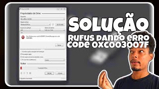 SOLUÇÃO: rufus error code 0xc003007f format messenger